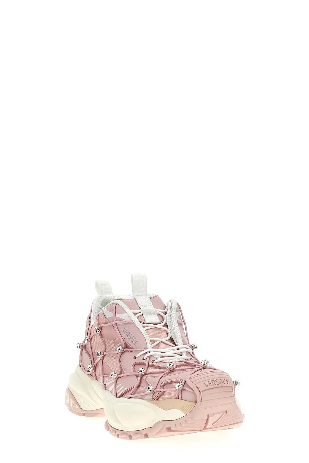 versace mercury m_vs_02 mesh and leather sneakers covered