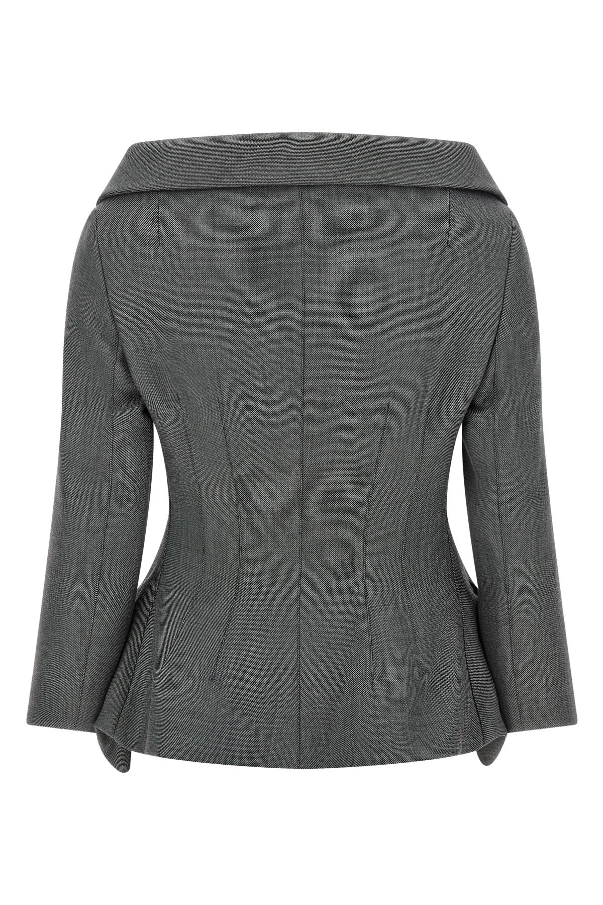 the magda butrym 02 blazer redefines contemporary tailoring through a sculptur