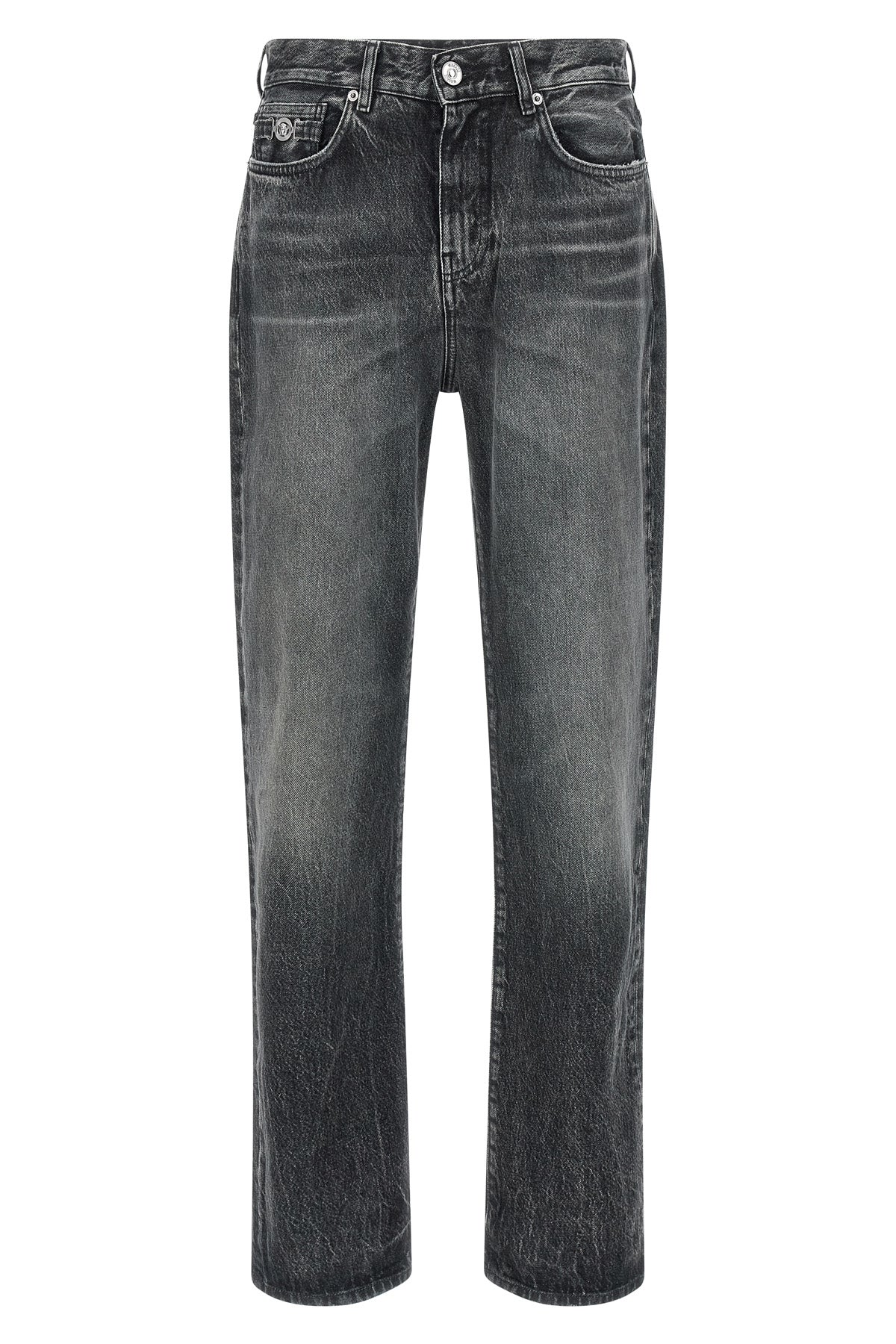 VERSACE 31 5-pocket stone wash cotton denim jeans