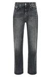 5-pocket stone wash cotton denim jeans