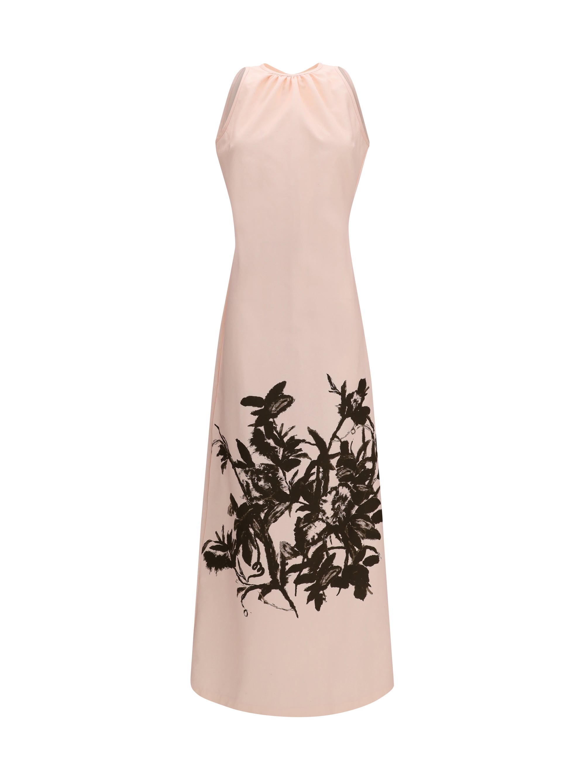 CRIDA MILANO 0 petunia long dress in cotton and viscose duchesse