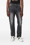 stonewashed cotton denim jeans