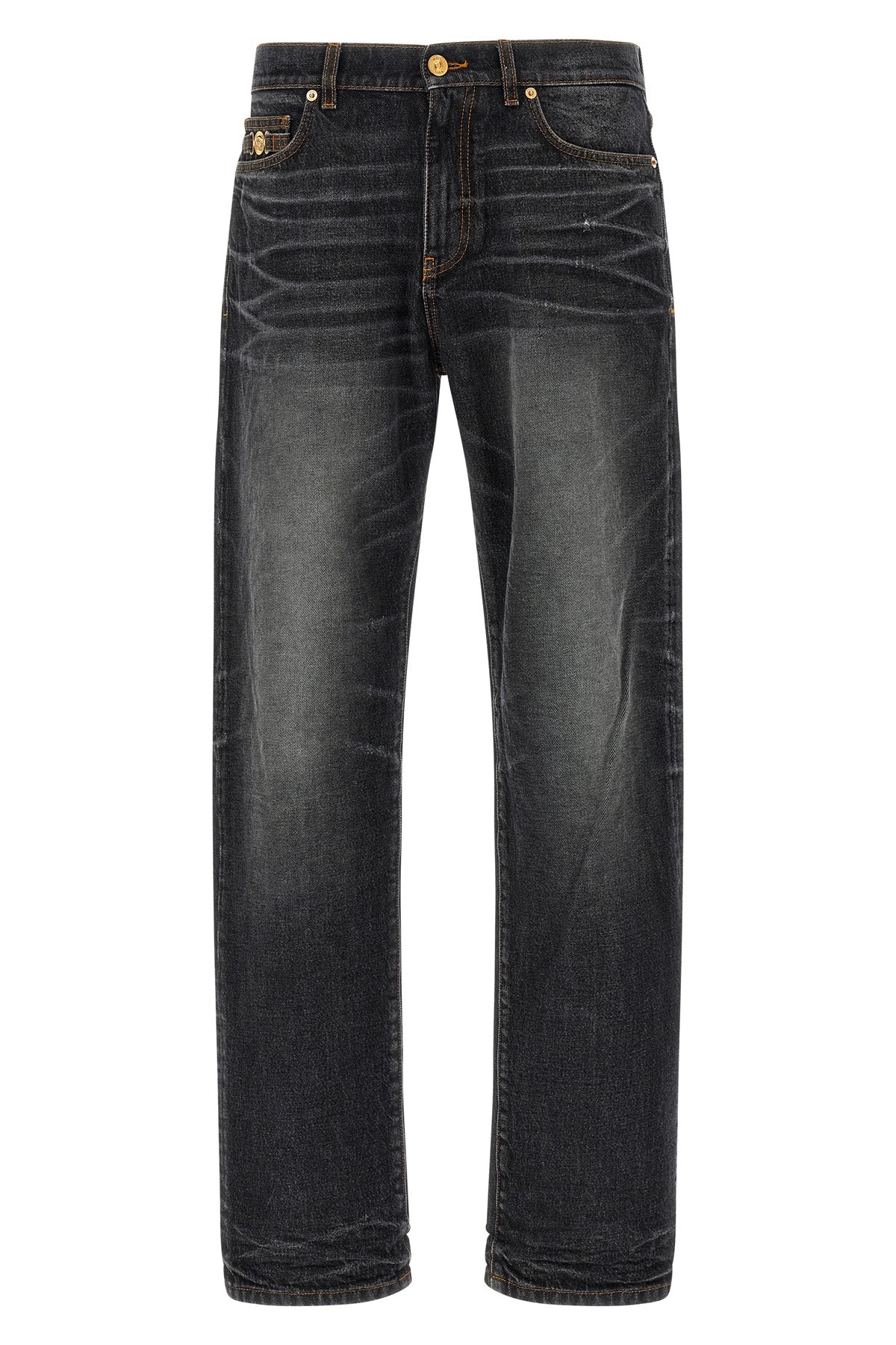 VERSACE 32 stonewashed cotton denim jeans