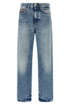 stonewashed cotton denim jeans