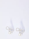 pearl bow earrings