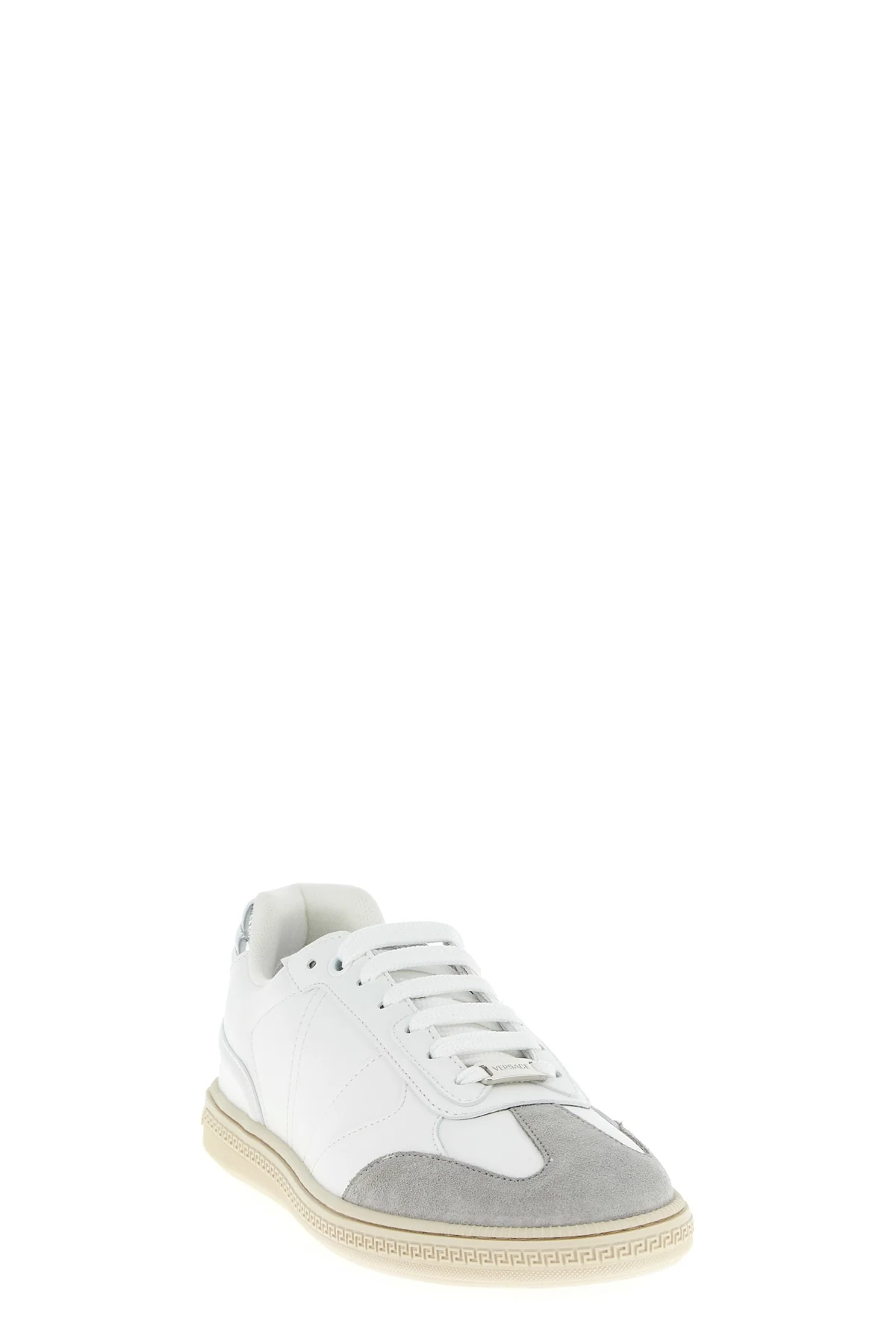 VERSACE 40 greca court smooth leather sneakers