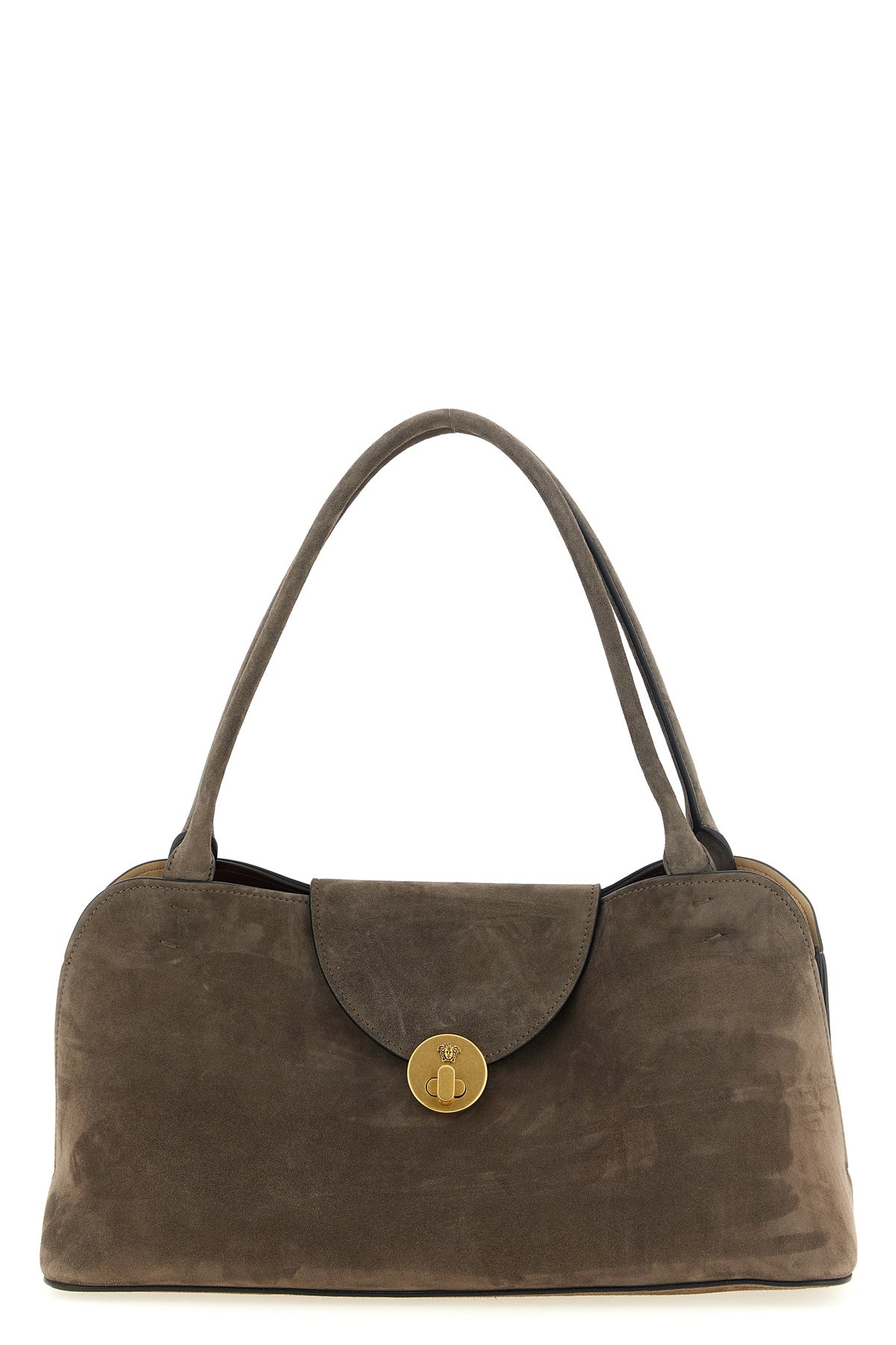 VERSACE OS vivian medium shoulder bag in suede