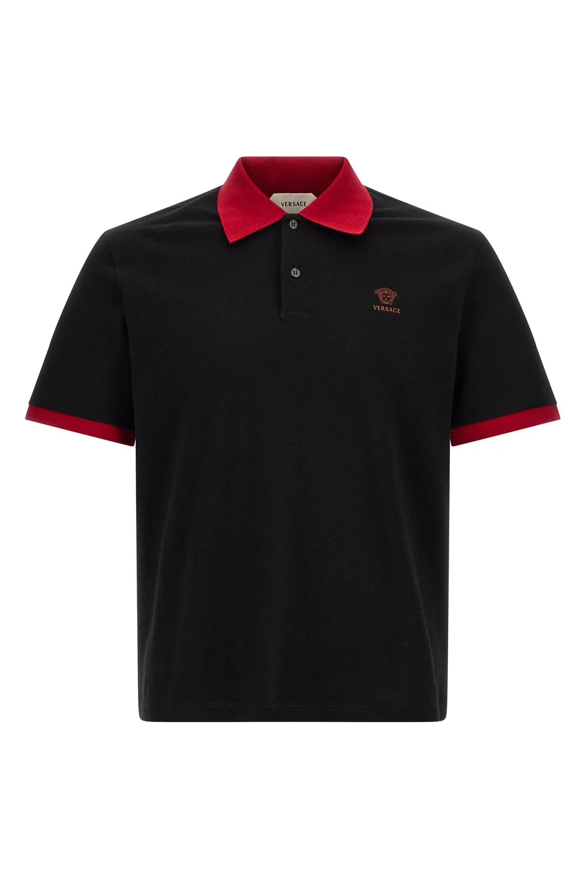 VERSACE L cotton piqué polo shirt