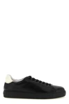 versace low-top sneakers in fine calf leather