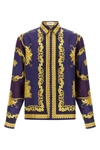 the versace shirt in silk twill