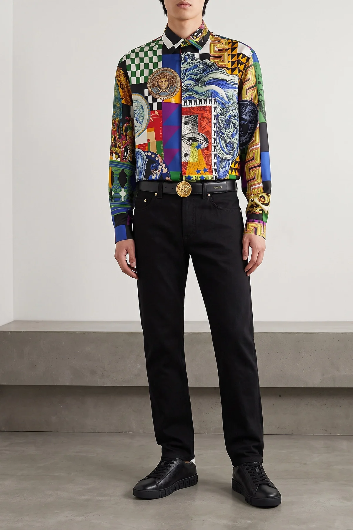 VERSACE 50 the versace pure silk twill shirt