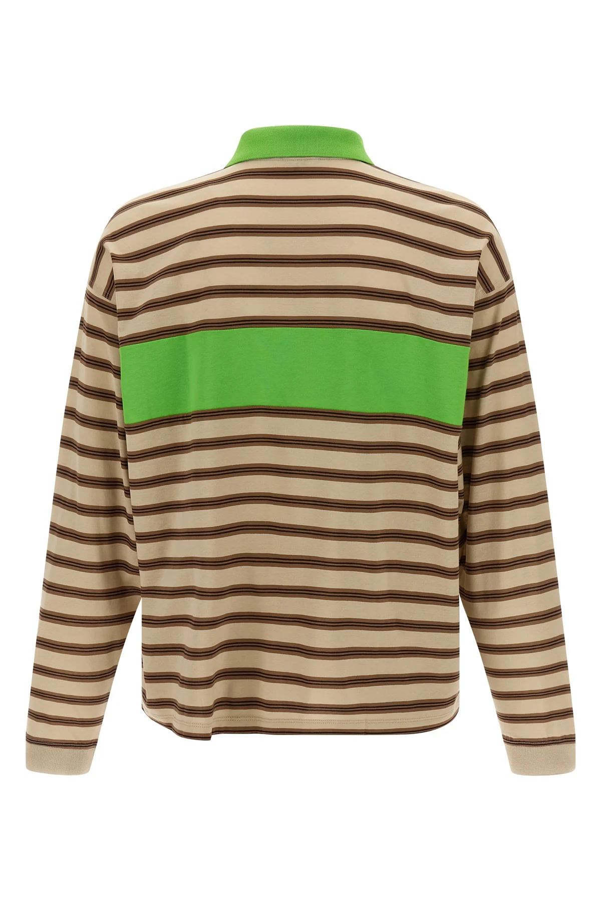 striped lightweight cotton polo shirt
