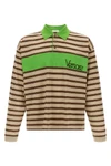 striped lightweight cotton polo shirt