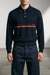 cotton knit polo shirt