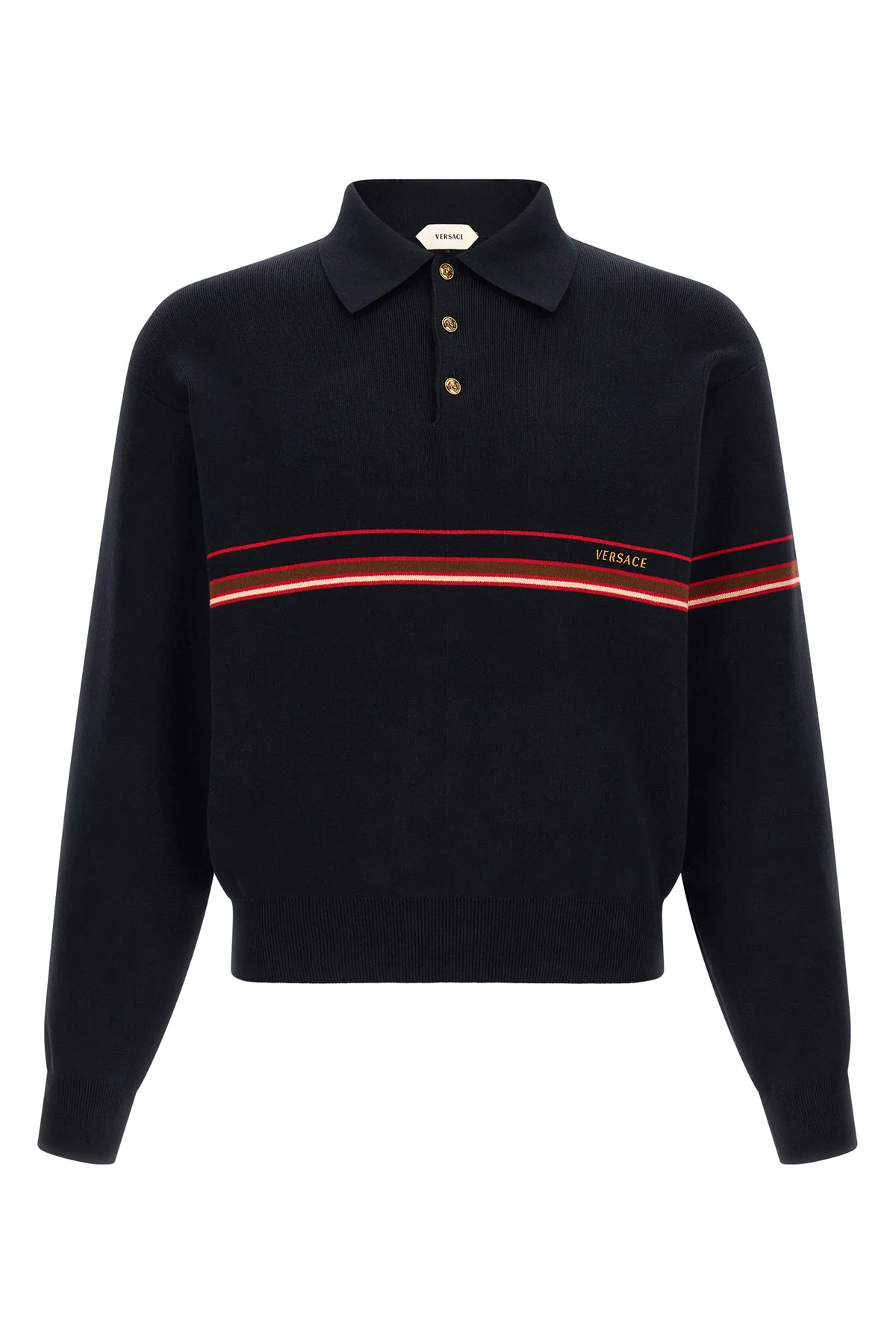 cotton knit polo shirt