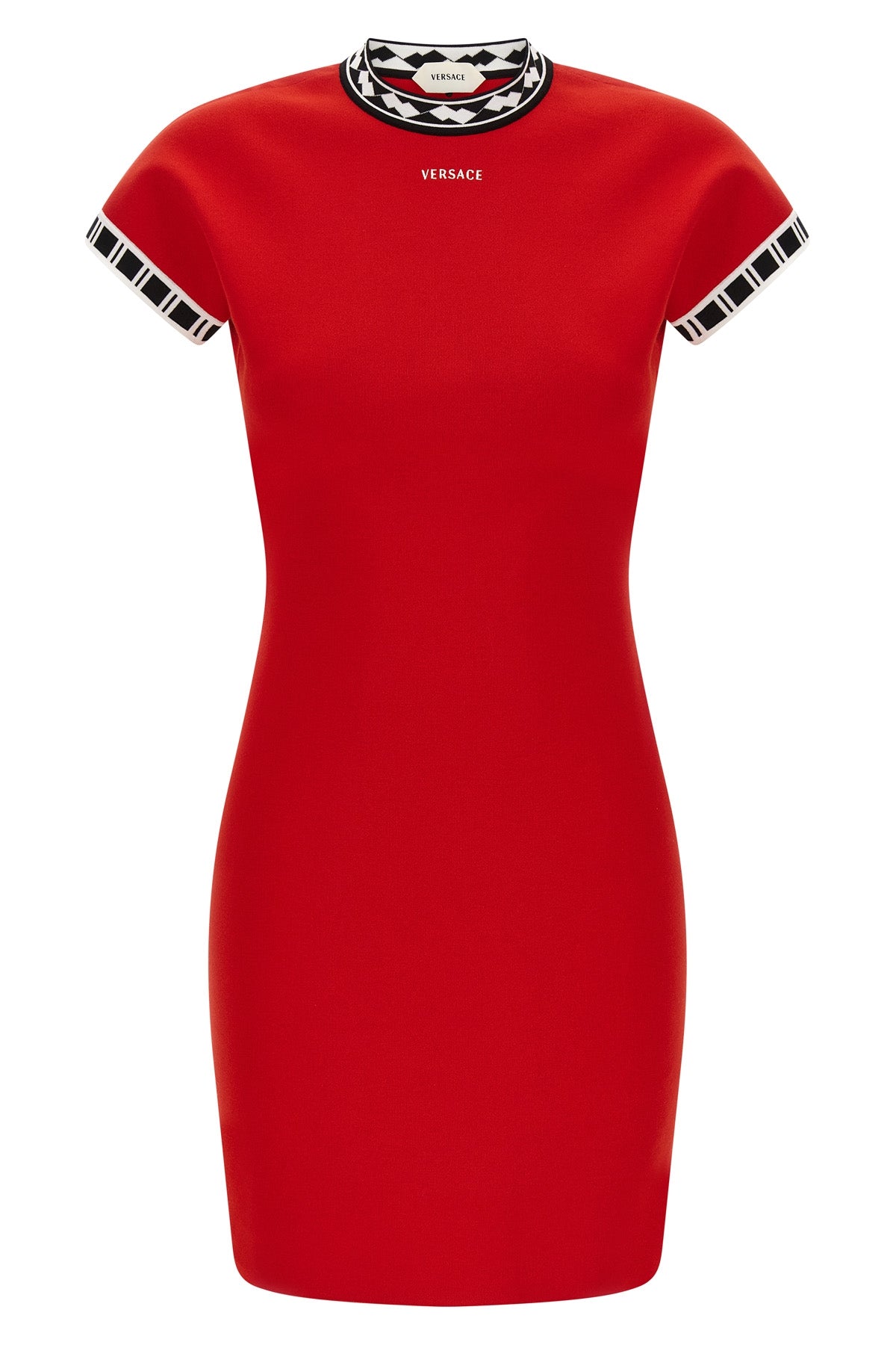 VERSACE 38 cotton knit mini dress