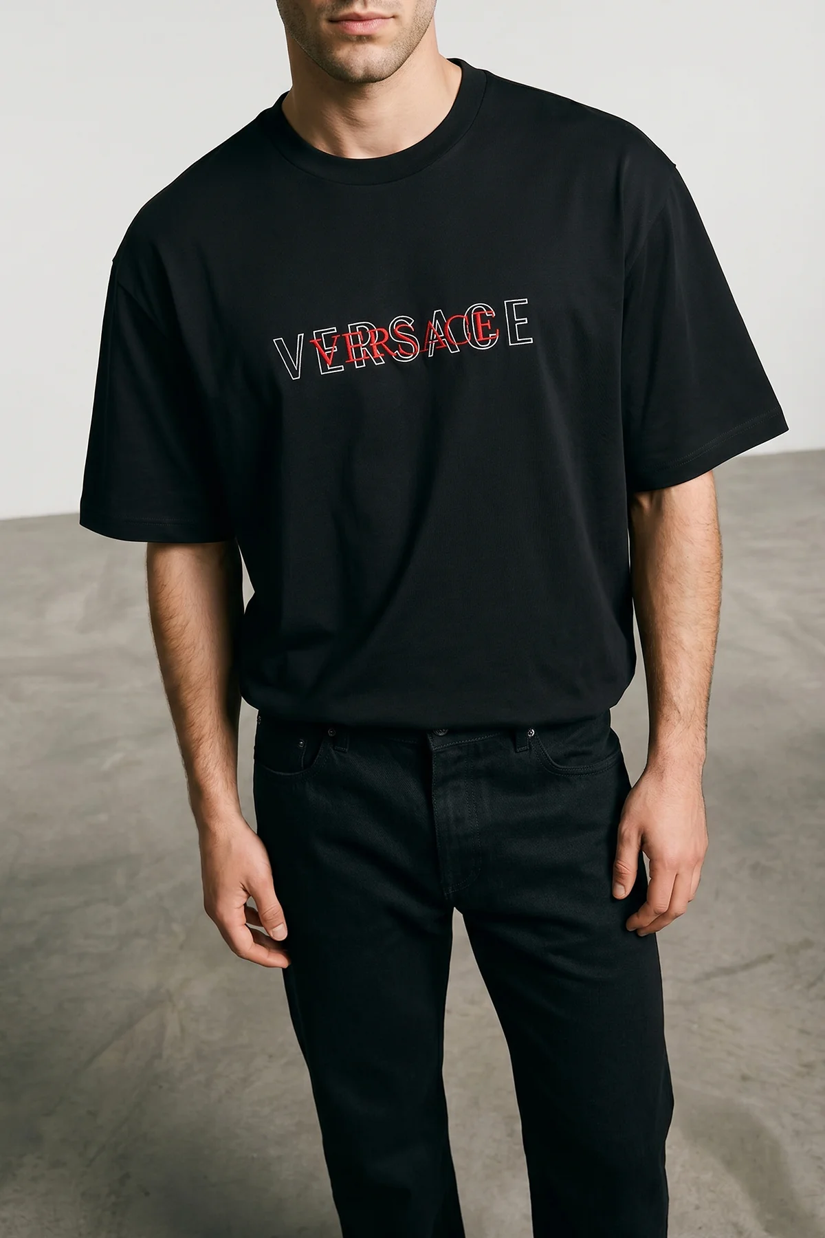 VERSACE L cotton jersey t-shirt