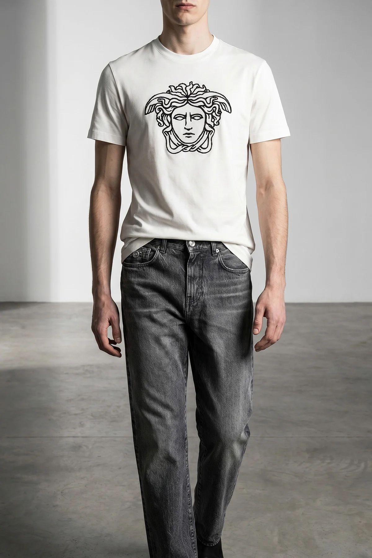 VERSACE L cotton jersey t-shirt