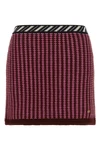 versaces crochet mini skirt defines a contemporary approach to knitwear
