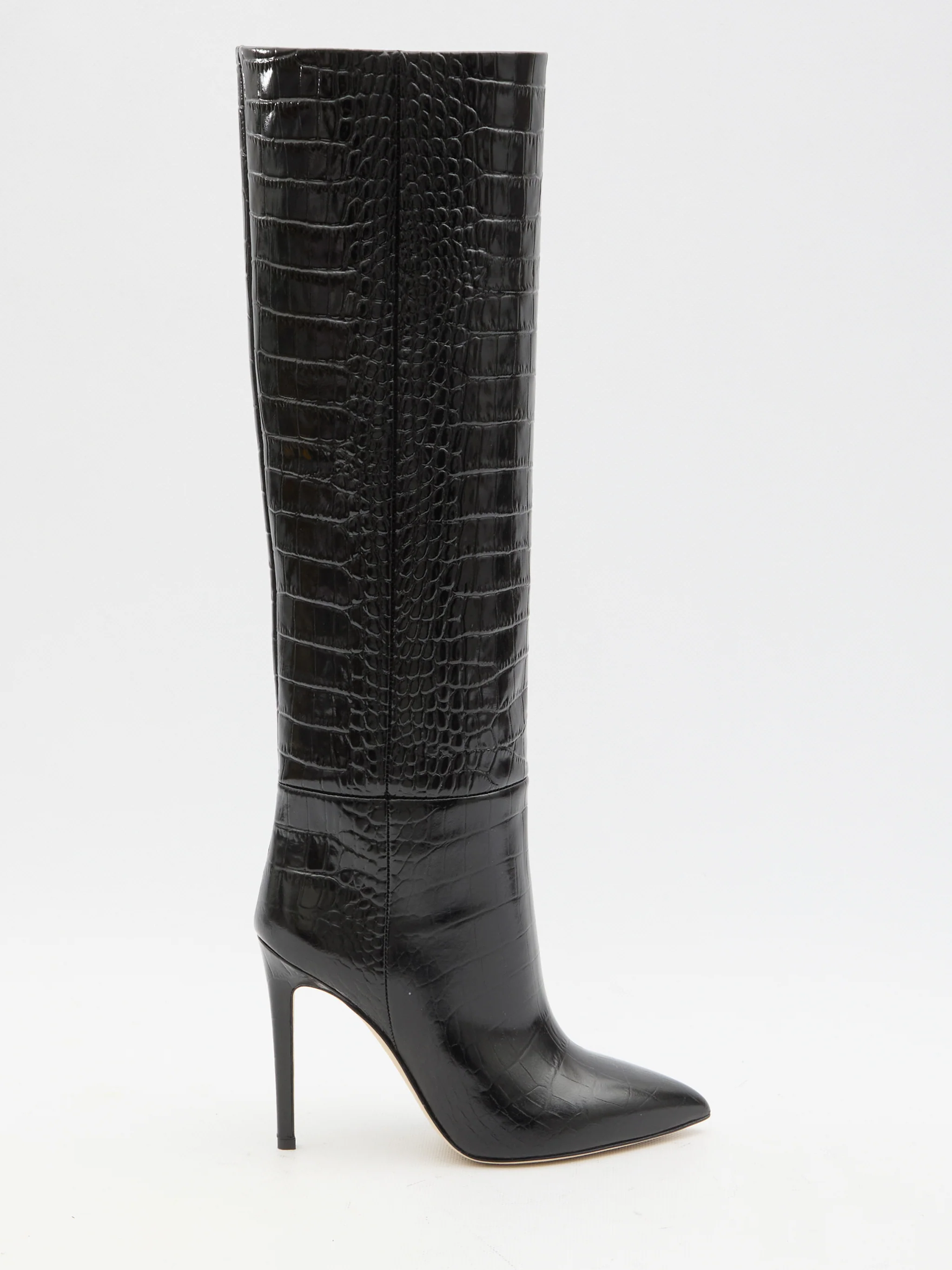 charcoal stiletto boots 105