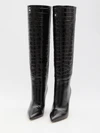 charcoal stiletto boots 105