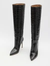 charcoal stiletto boots 105