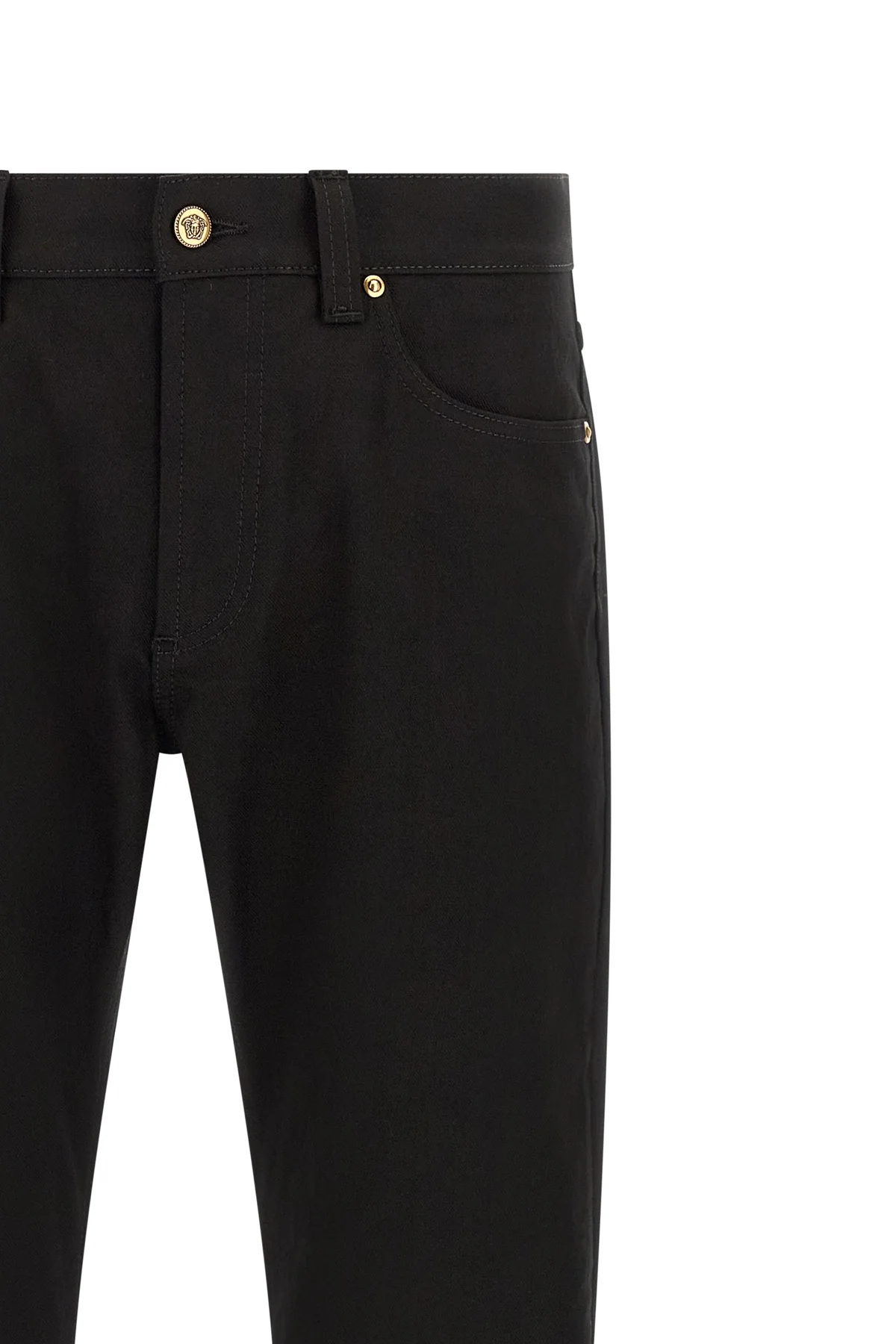 versace black denim jeans
