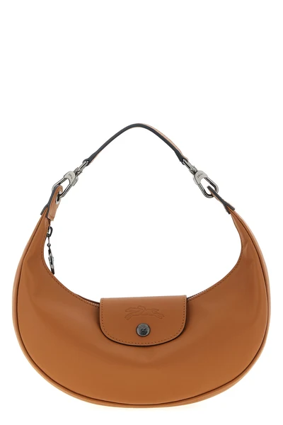 s le pliage xtra shoulder bag in smooth crescent cowhide leather