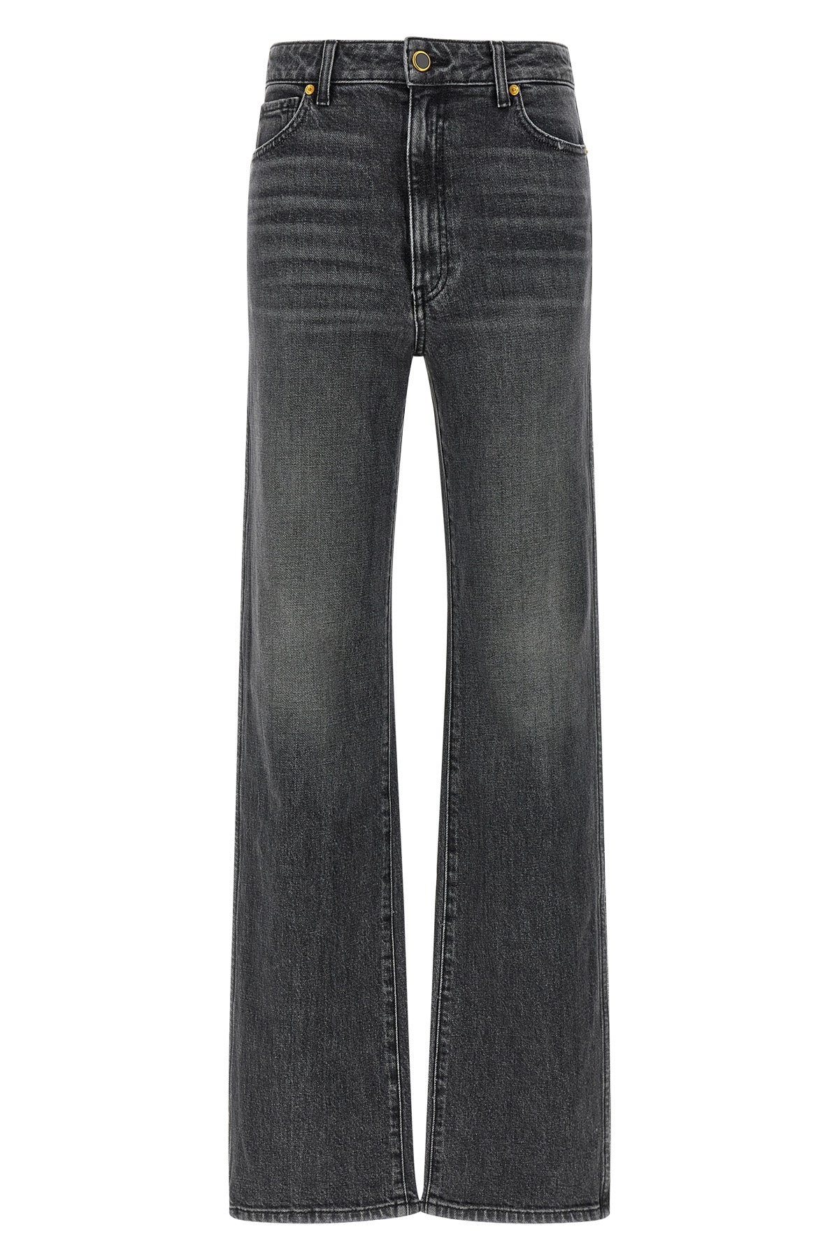 KHAITE 27 danielle stonewashed cotton denim jeans