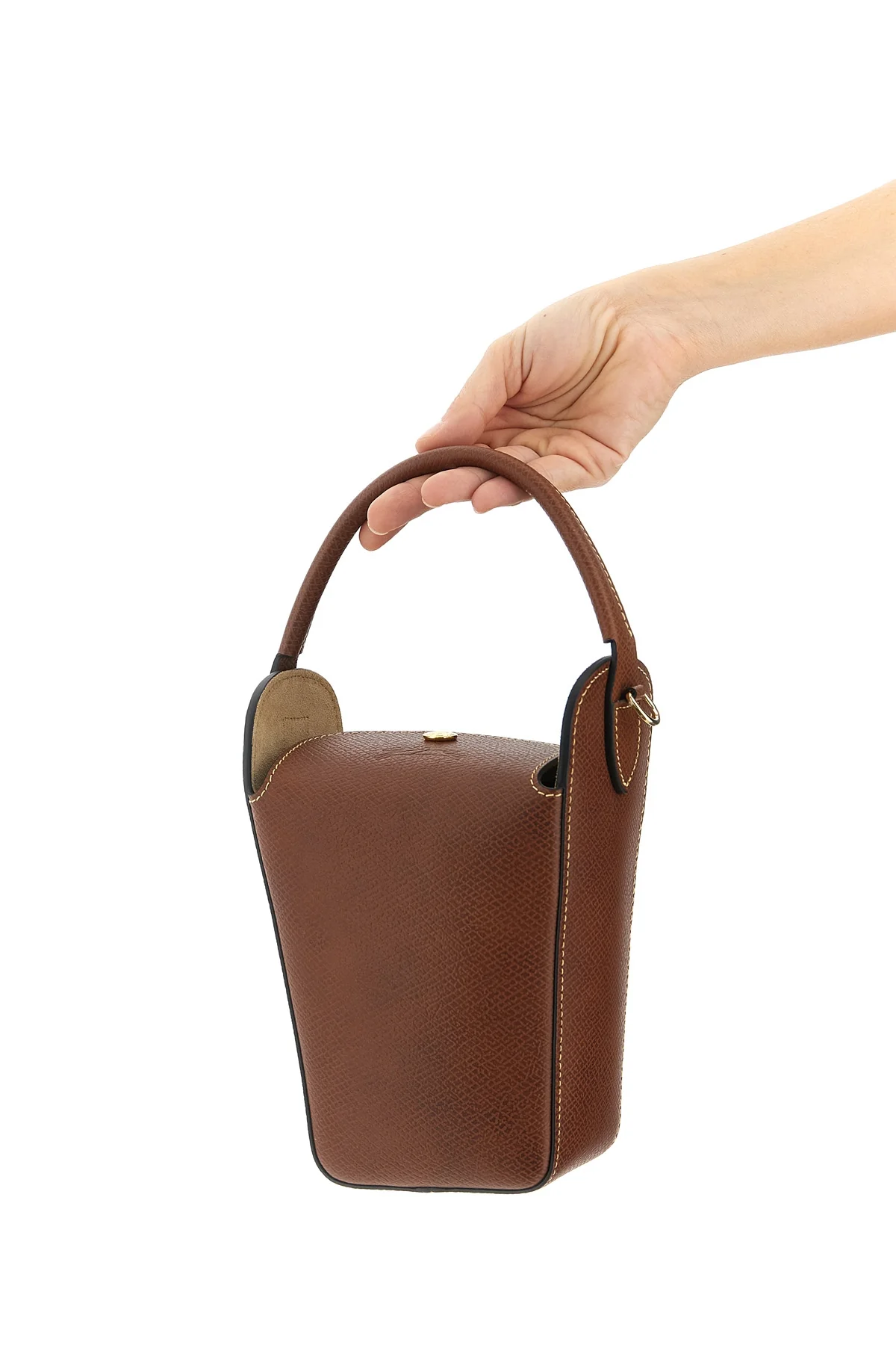 LONGCHAMP OS épure garnet leather handbag