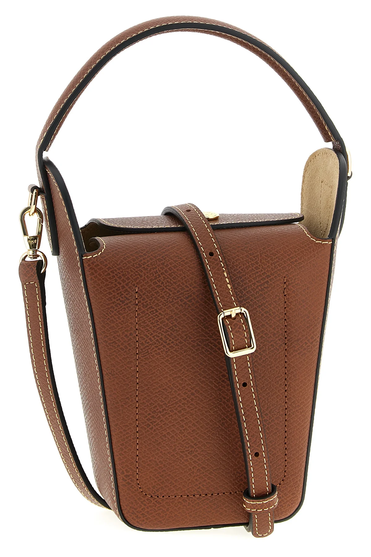 épure garnet leather handbag