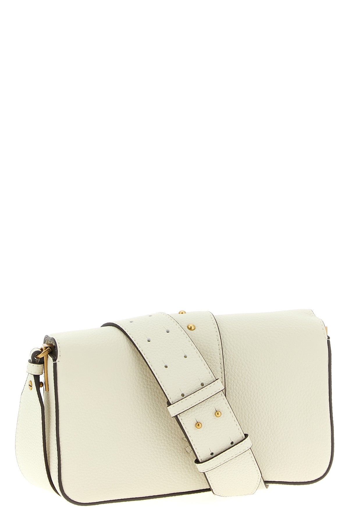 PINKO OS love one mini grainy leather crossbody bag