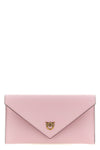 flat mini wallet on chain in silky hand-leather