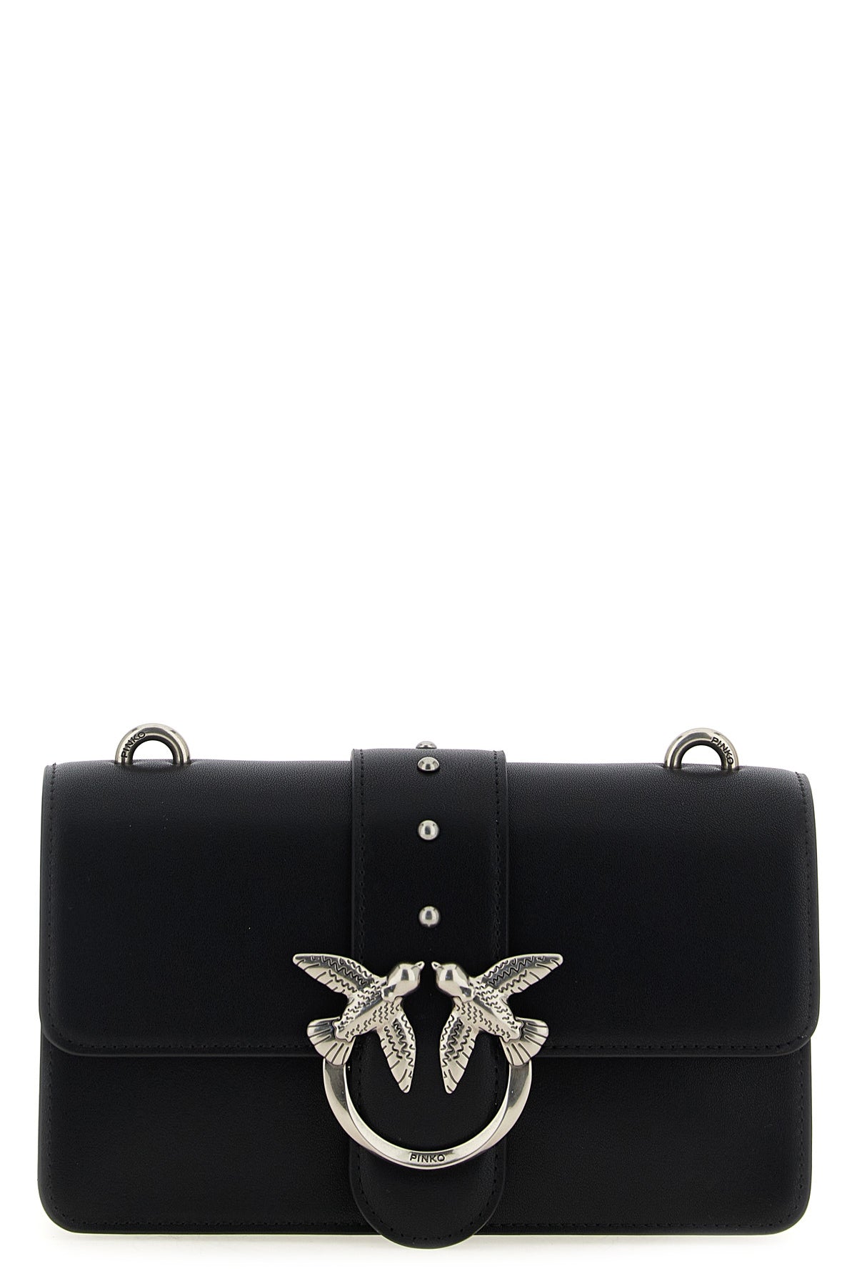 PINKO OS love one mini leather crossbody bag