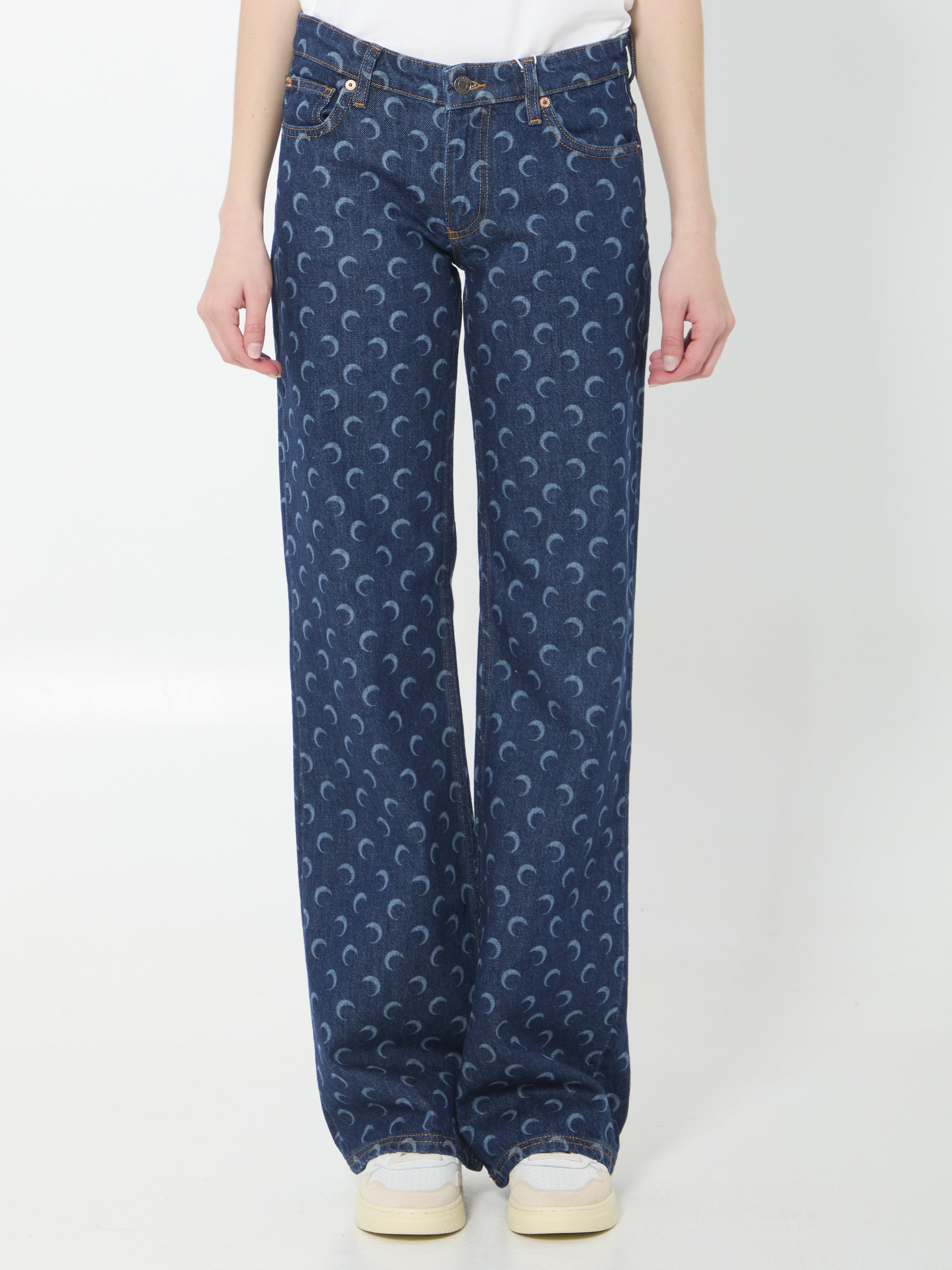 MARINE SERRE 36 midnight bootcut jeans
