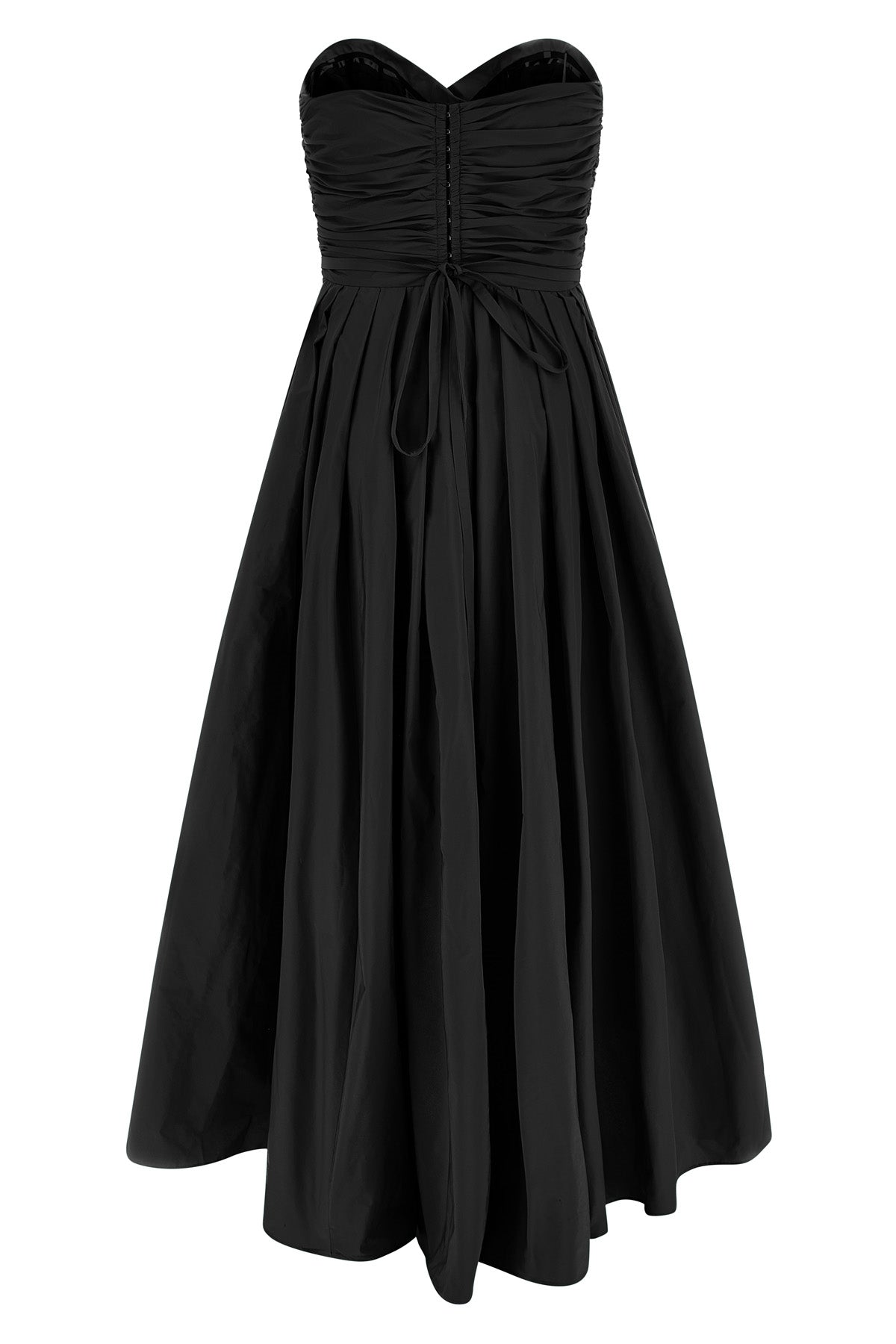 PINKO 42 long dattero dress in light and shiny taffeta