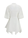 panelled poplin dress