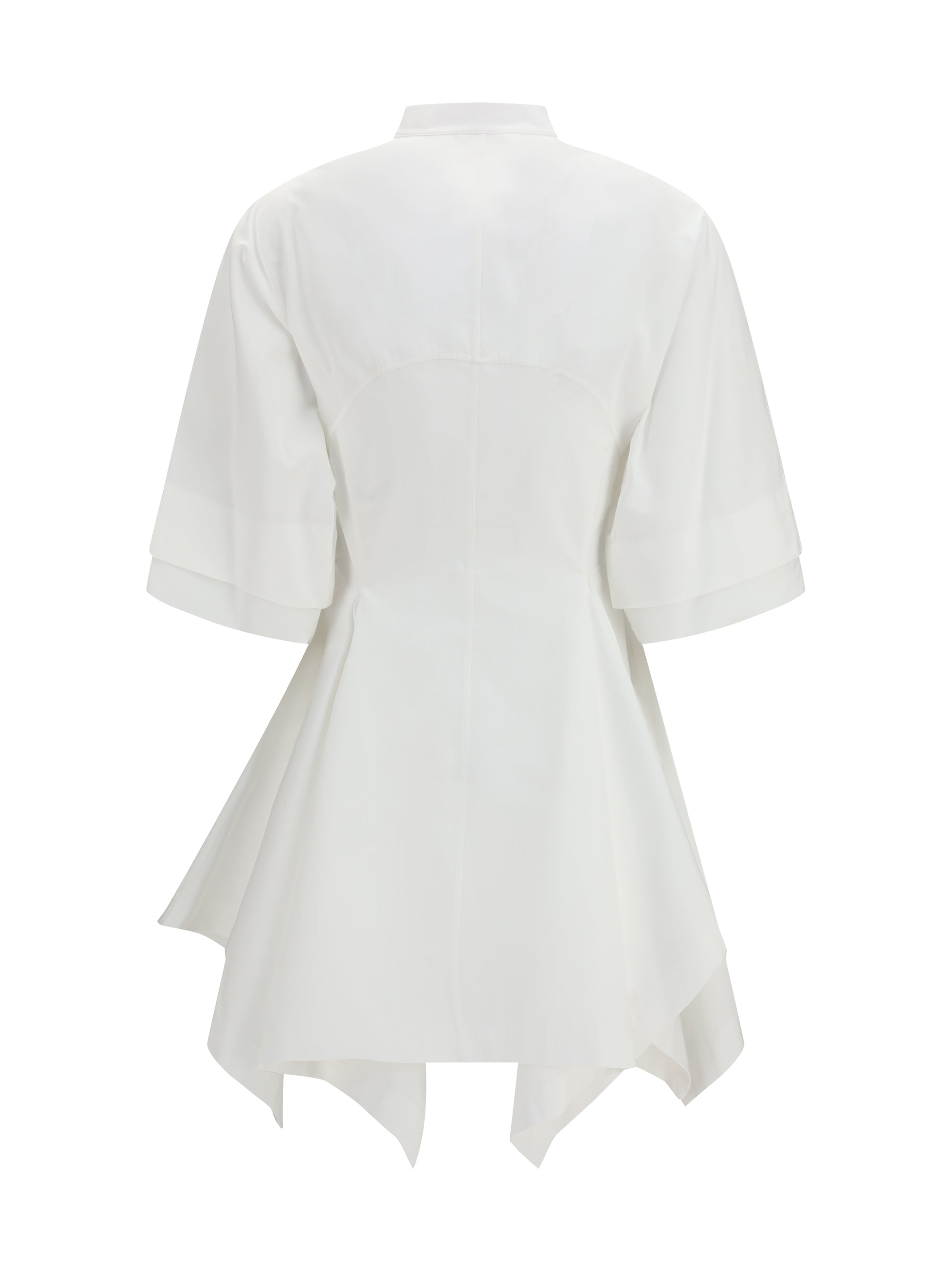 panelled poplin dress