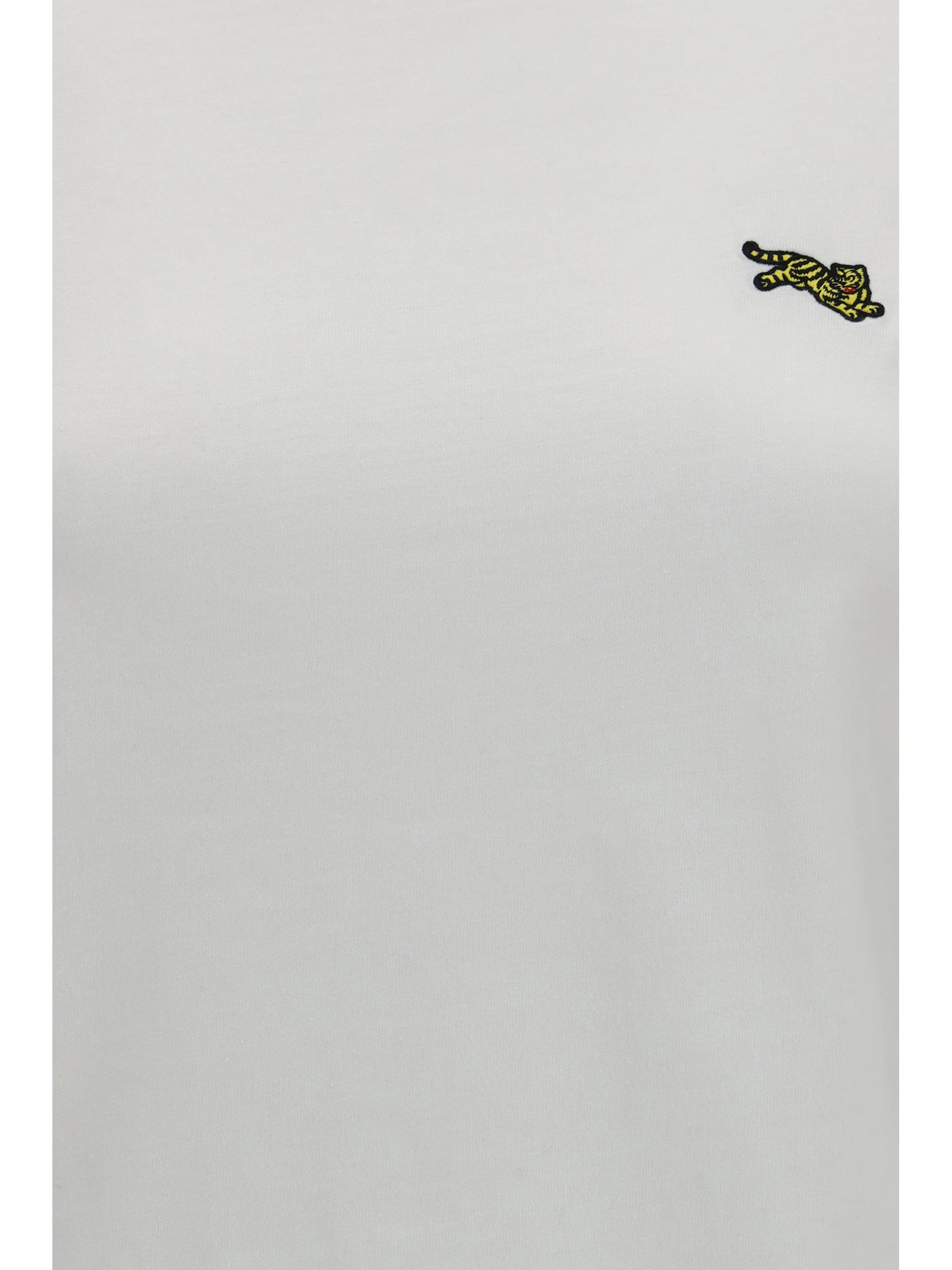 jumping tiger embroidered cotton t-shirt