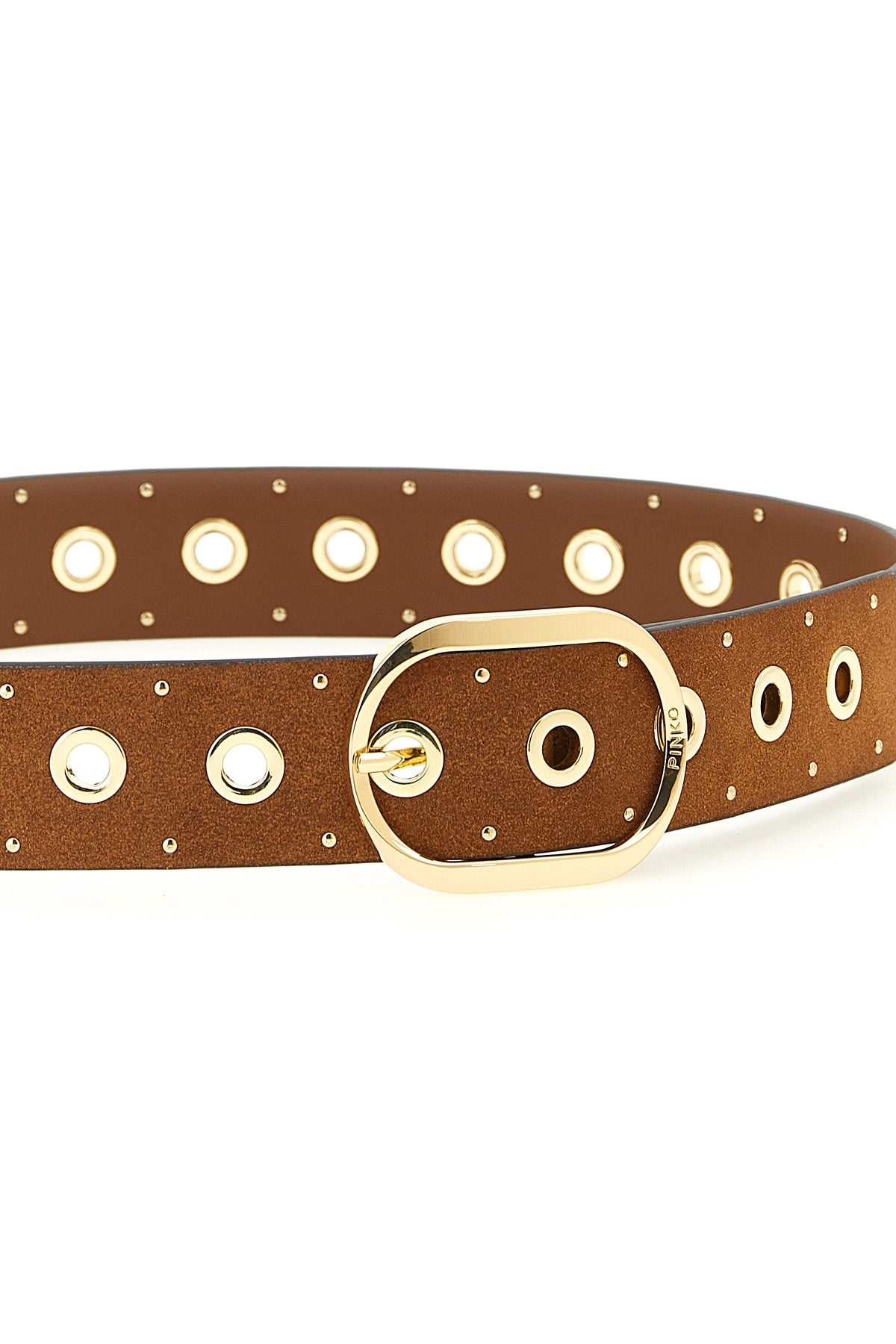 suede effect crust leather belt