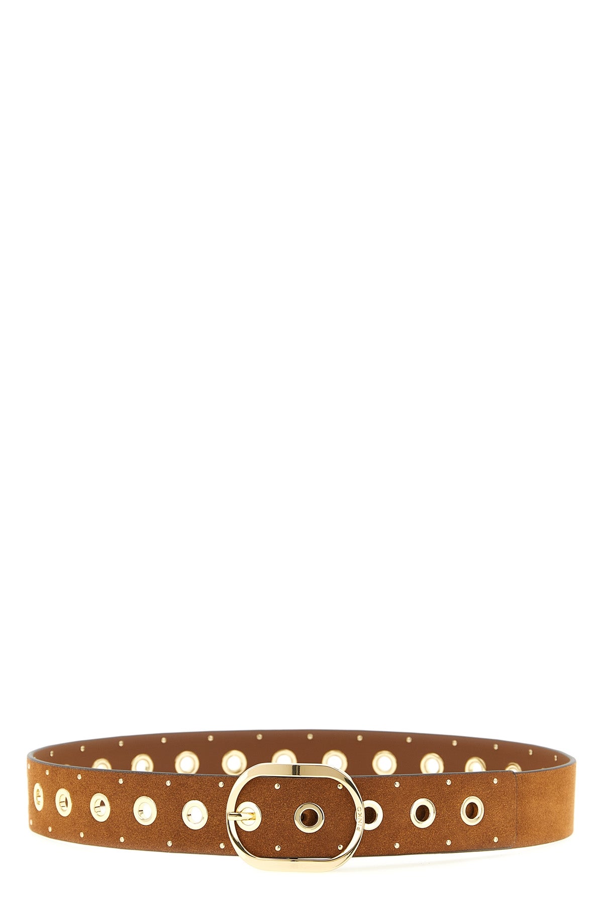 PINKO L suede effect crust leather belt