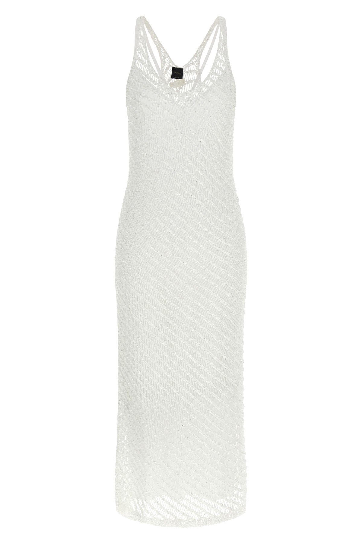 PINKO M long miraggio mesh viscose blend dress