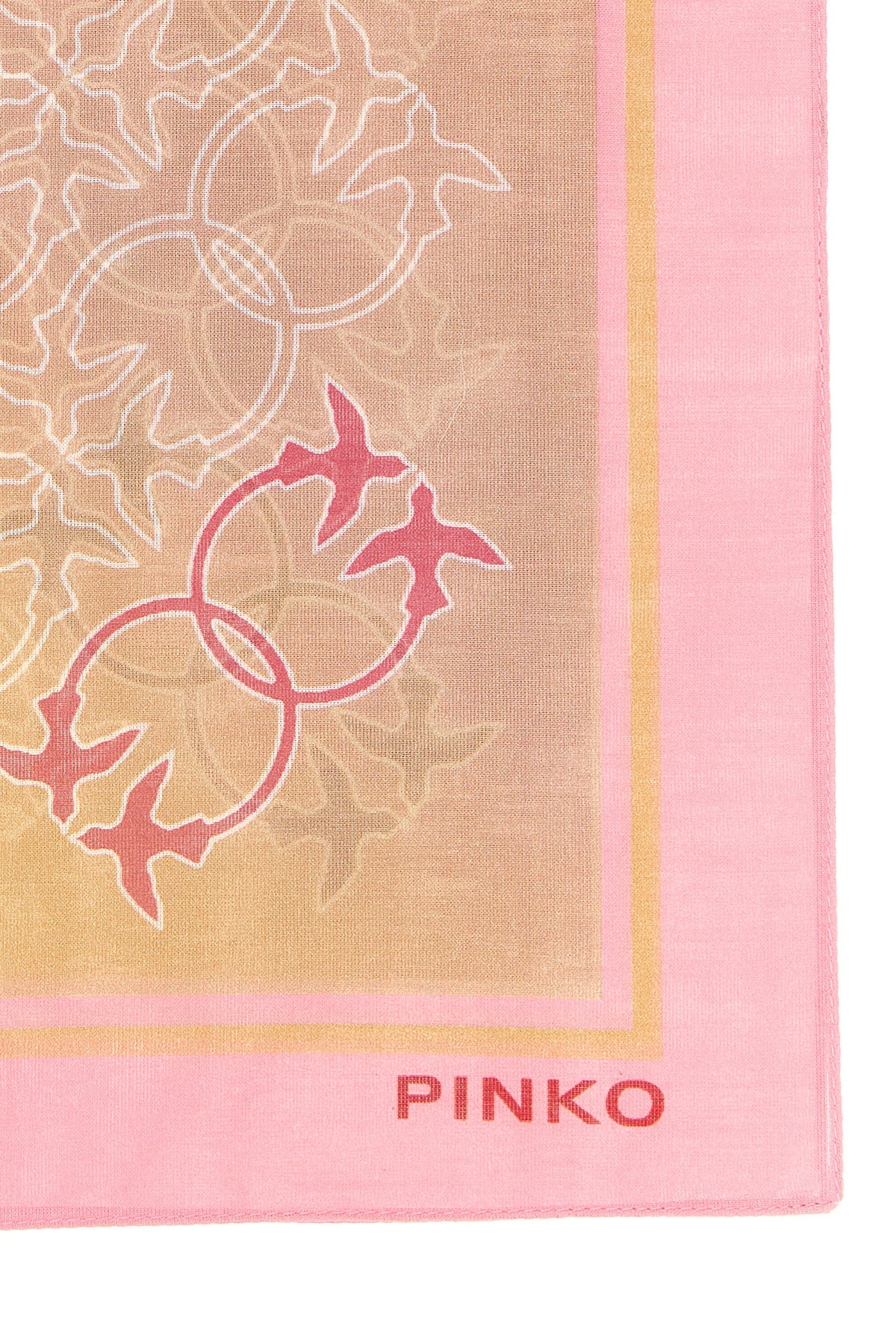 PINKO OS valzer scarf in cotton canvas