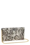 the pinko mini clutch bag is made of fine calf leather