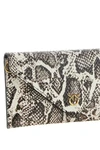 the pinko mini clutch bag is made of fine calf leather