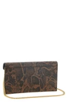 the pinko mini clutch bag in fine calf leather stands out for its bold python-ef