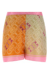merengue shorts in viscose and silk blend twill