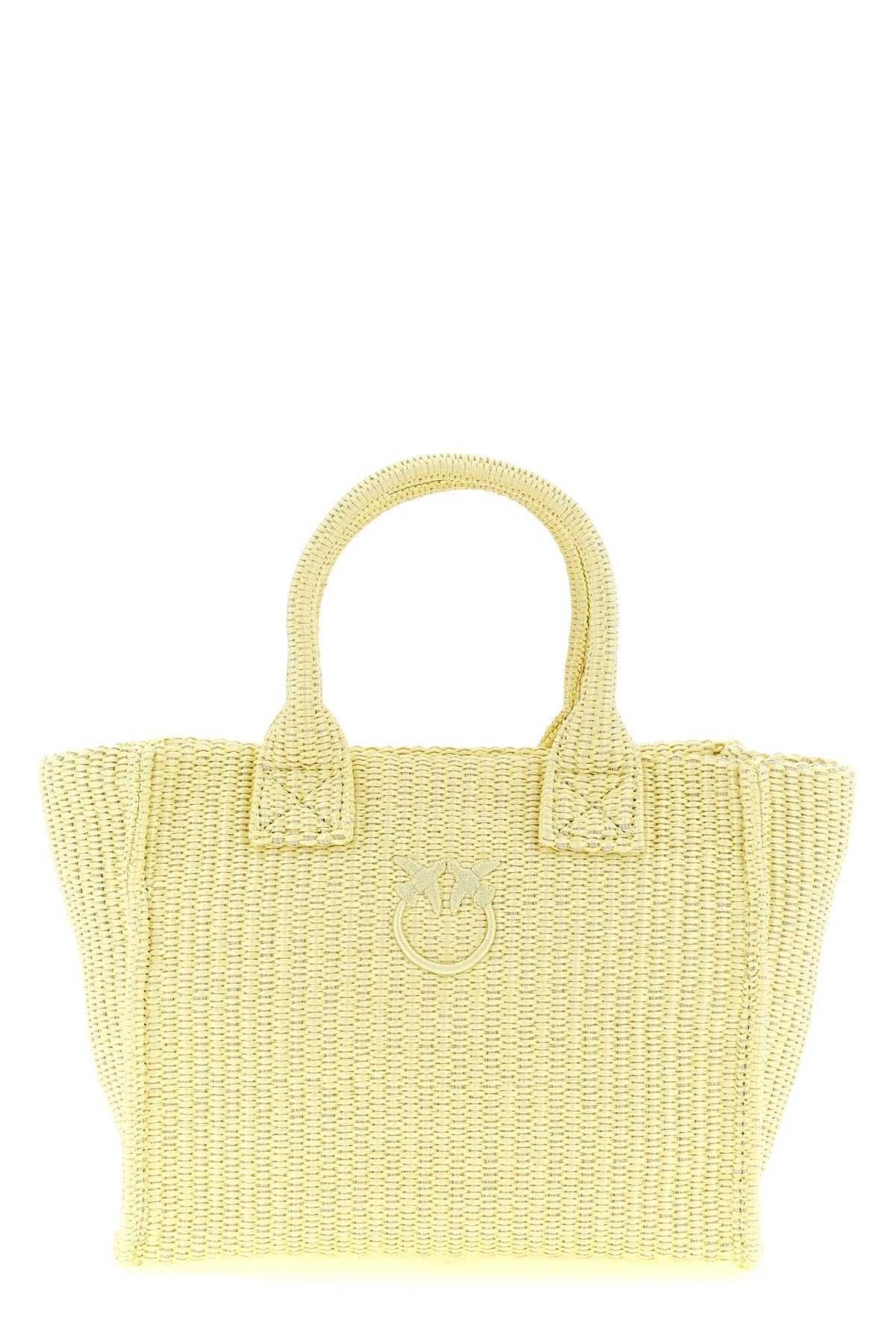 beach mini shopping bag in woven raffia