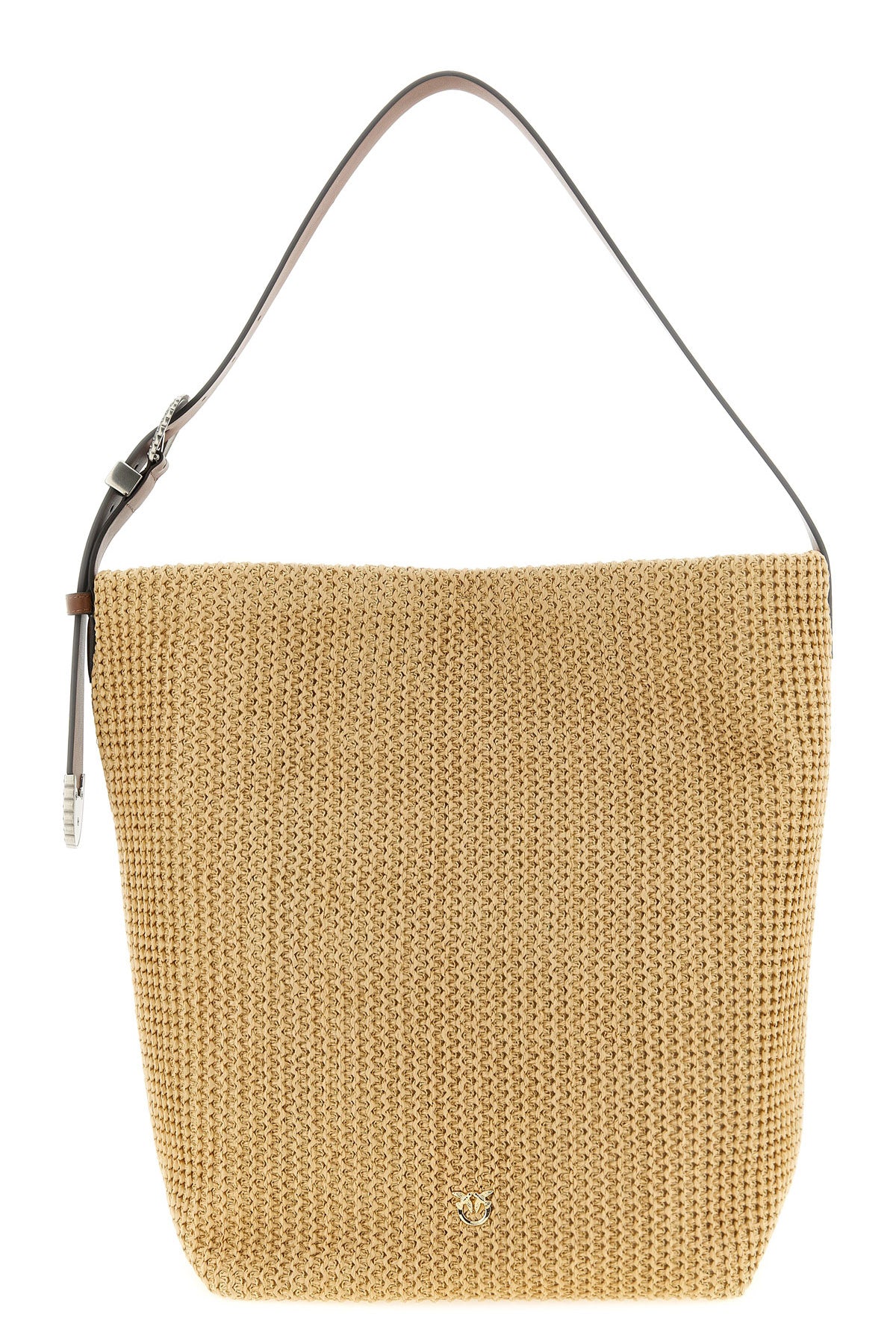 PINKO OS raged raffia bucket