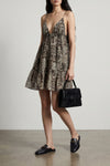 adrano mini dress in cotton muslin